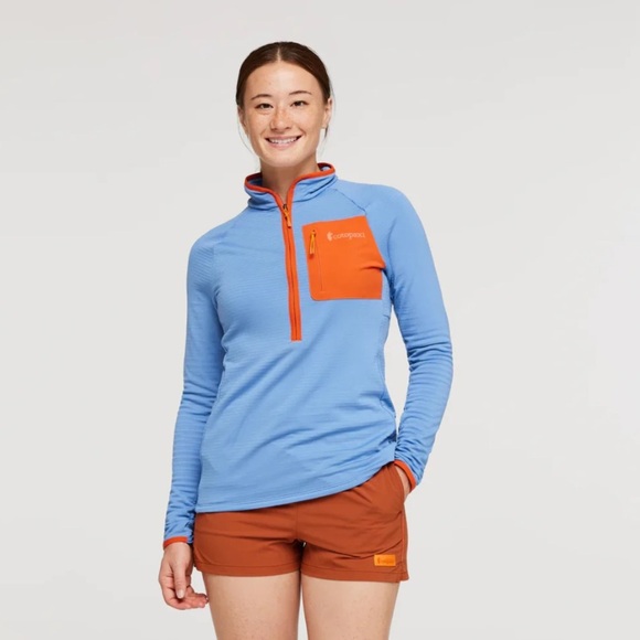 Cotopaxi Women's Medium Otero Fleece Half-Zip Pullover Lupine Blue NWT - Picture 7 of 8